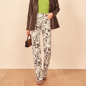 NWT Reformation Newsprint Jeans